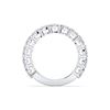Picture of 3.40 Ct Oval Cut Lab-Grown Diamond Half Eternity Wedding Band in Solid Gold For Women