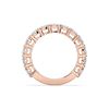 Picture of 3.40 Ct Oval Cut Lab-Grown Diamond Half Eternity Wedding Band in Solid Gold For Women