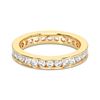 Picture of 2.05 Ct Round Brilliant Cut Lab-Grown Diamond Eternity Wedding Band in Solid Gold For Women