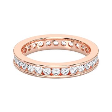 Picture of 2.05 Ct Round Brilliant Cut Lab-Grown Diamond Eternity Wedding Band in Solid Gold For Women