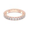 Picture of 0.75 Ct Round Brilliant Cut Lab Grown Diamond Wedding Band in Solid Gold for Women