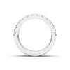 Picture of 0.75 Ct Round Brilliant Cut Lab Grown Diamond Wedding Band in Solid Gold for Women