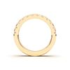 Picture of 0.75 Ct Round Brilliant Cut Lab Grown Diamond Wedding Band in Solid Gold for Women