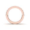 Picture of 0.75 Ct Round Brilliant Cut Lab Grown Diamond Wedding Band in Solid Gold for Women