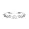 Picture of 1.00 Ct Marquise Cut Lab-Grown Diamond 5-Stone Wedding Band in Solid Gold For Women