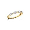 Picture of 1.00 Ct Marquise Cut Lab-Grown Diamond 5-Stone Wedding Band in Solid Gold For Women