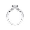 Picture of 5.10 Ct Oval Cut & Round Brilliant Cut Lab-Grown Diamond Engagement Ring in Solid Gold For Women