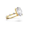 Picture of 4.35 Ct Oval Cut & Round Brilliant Cut Lab-Grown Diamond Engagement Ring in Solid Gold For Women