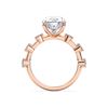 Picture of 4.35 Ct Oval Cut & Round Brilliant Cut Lab-Grown Diamond Engagement Ring in Solid Gold For Women