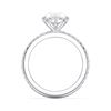 Picture of 4.50 Ct Pear Cut & Round Brilliant Cut Lab-Grown Diamond Engagement Ring in Solid Gold For Women