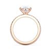 Picture of 4.50 Ct Pear Cut & Round Brilliant Cut Lab-Grown Diamond Engagement Ring in Solid Gold For Women