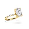 Picture of 4.25 Ct Radiant, Marquise Cut & Round Brilliant Cut Lab-Grown Diamond Engagement Ring in Solid Gold For Women