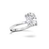 Picture of 4.00 Ct Cushion Cut Lab Grown Diamond Solitaire Ring in Solid Gold For Women