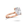 Picture of 4.00 Ct Cushion Cut Lab Grown Diamond Solitaire Ring in Solid Gold For Women