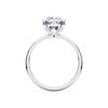 Picture of 4.00 Ct Cushion Cut Lab Grown Diamond Solitaire Ring in Solid Gold For Women