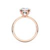 Picture of 4.00 Ct Cushion Cut Lab Grown Diamond Solitaire Ring in Solid Gold For Women