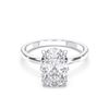 Picture of 4.00 Ct Oval Cut Lab Grown Diamond Solitaire Ring in Solid Gold For Women