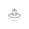 Picture of 4.00 Ct Oval Cut Lab Grown Diamond Solitaire Ring in Solid Gold For Women