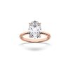 Picture of 4.00 Ct Oval Cut Lab Grown Diamond Solitaire Ring in Solid Gold For Women
