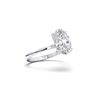 Picture of 4.00 Ct Oval Cut Lab Grown Diamond Solitaire Ring in Solid Gold For Women