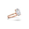 Picture of 4.00 Ct Oval Cut Lab Grown Diamond Solitaire Ring in Solid Gold For Women