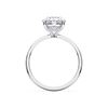 Picture of 4.00 Ct Oval Cut Lab Grown Diamond Solitaire Ring in Solid Gold For Women