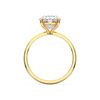 Picture of 4.00 Ct Oval Cut Lab Grown Diamond Solitaire Ring in Solid Gold For Women