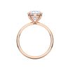 Picture of 4.00 Ct Oval Cut Lab Grown Diamond Solitaire Ring in Solid Gold For Women