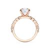 Picture of 4.40 Ct Emerald Cut & Round Brilliant Cut Lab-Grown Diamond Engagement Ring in Solid Gold For Women
