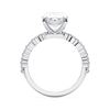 Picture of 4.40 Ct Oval Cut & Round Brilliant Cut Lab-Grown Diamond Engagement Ring in Solid Gold For Women
