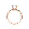 Picture of 4.40 Ct Radiant Cut & Round Brilliant Cut Lab-Grown Diamond Engagement Ring in Solid Gold For Women