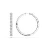 Picture of 17.00 Ct Radiant Cut Lab-Grown Diamond Hoop Earring in Solid Gold For Women