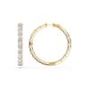 Picture of 17.00 Ct Radiant Cut Lab-Grown Diamond Hoop Earring in Solid Gold For Women
