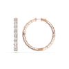 Picture of 17.00 Ct Radiant Cut Lab-Grown Diamond Hoop Earring in Solid Gold For Women