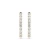 Picture of 17.00 Ct Radiant Cut Lab-Grown Diamond Hoop Earring in Solid Gold For Women