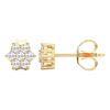 Picture of 0.25 Ct Round Brilliant Cut Lab-Grown Diamond Prong Set Push Back Stud Earring in Solid Gold For Women