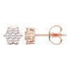 Picture of 0.25 Ct Round Brilliant Cut Lab-Grown Diamond Prong Set Push Back Stud Earring in Solid Gold For Women