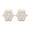 Picture of 0.25 Ct Round Brilliant Cut Lab-Grown Diamond Prong Set Push Back Stud Earring in Solid Gold For Women