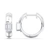 Picture of Elegant 0.50 Ct Emerald Cut Lab-Grown Diamond Huggie Hoop Earring in Solid Gold For Women