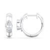 Picture of Elegant 0.50 Ct Pear Cut Lab-Grown Diamond Huggie Hoop Earring in Solid Gold For Women