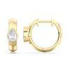Picture of Elegant 0.50 Ct Pear Cut Lab-Grown Diamond Huggie Hoop Earring in Solid Gold For Women