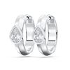 Picture of Elegant 0.50 Ct Pear Cut Lab-Grown Diamond Huggie Hoop Earring in Solid Gold For Women