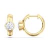 Picture of Elegant 0.50 Ct Round Brilliant Cut Lab-Grown Diamond Huggie Hoop Earring in Solid Gold For Women