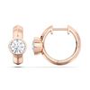 Picture of Elegant 0.50 Ct Round Brilliant Cut Lab-Grown Diamond Huggie Hoop Earring in Solid Gold For Women