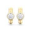 Picture of Elegant 0.50 Ct Round Brilliant Cut Lab-Grown Diamond Huggie Hoop Earring in Solid Gold For Women