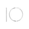 Picture of Elegant 3.05 Ct Round Brilliant Cut Lab-Grown Diamond Hoop Earring in Solid Gold For Women