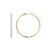 Picture of Elegant 3.05 Ct Round Brilliant Cut Lab-Grown Diamond Hoop Earring in Solid Gold For Women