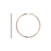 Picture of Elegant 3.05 Ct Round Brilliant Cut Lab-Grown Diamond Hoop Earring in Solid Gold For Women
