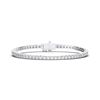Picture of 5.05 Ct Round Brilliant Cut Lab Grown Diamond Prong Set 7 inch Tennis Bracelet in Solid Gold For Women