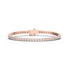 Picture of 5.05 Ct Round Brilliant Cut Lab Grown Diamond Prong Set 7 inch Tennis Bracelet in Solid Gold For Women